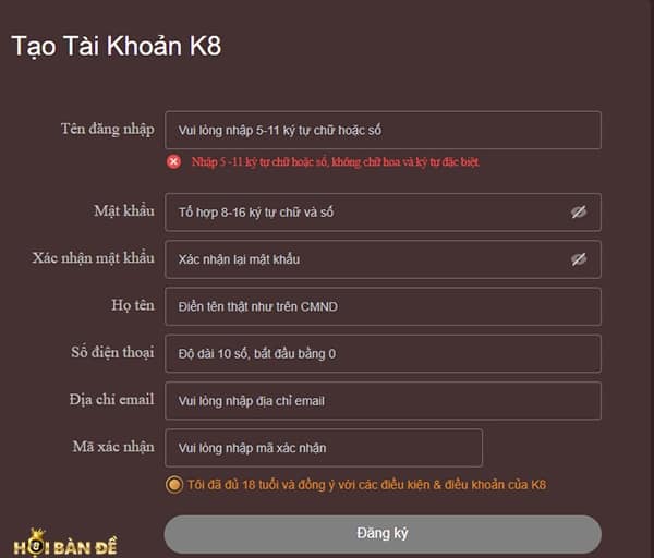 K8 - Hướng dẫn chơi lô đề tại nhà cái K8