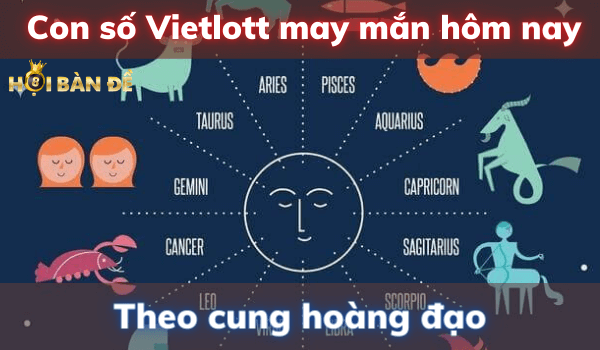 Số Vietlott may mắn hôm nay theo cung hoàng đạo